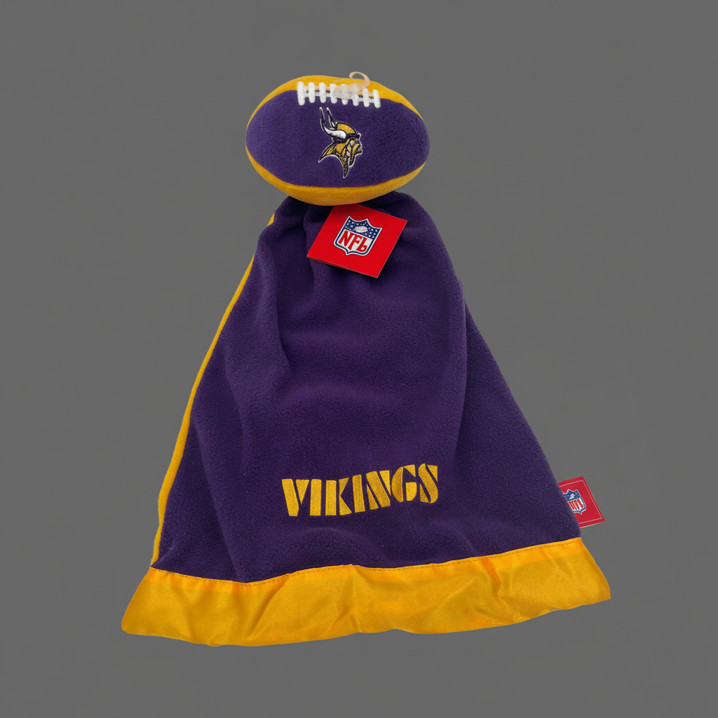 Minnesota Vikings™ Heirloom Security Blanket & Plush Football Lovey